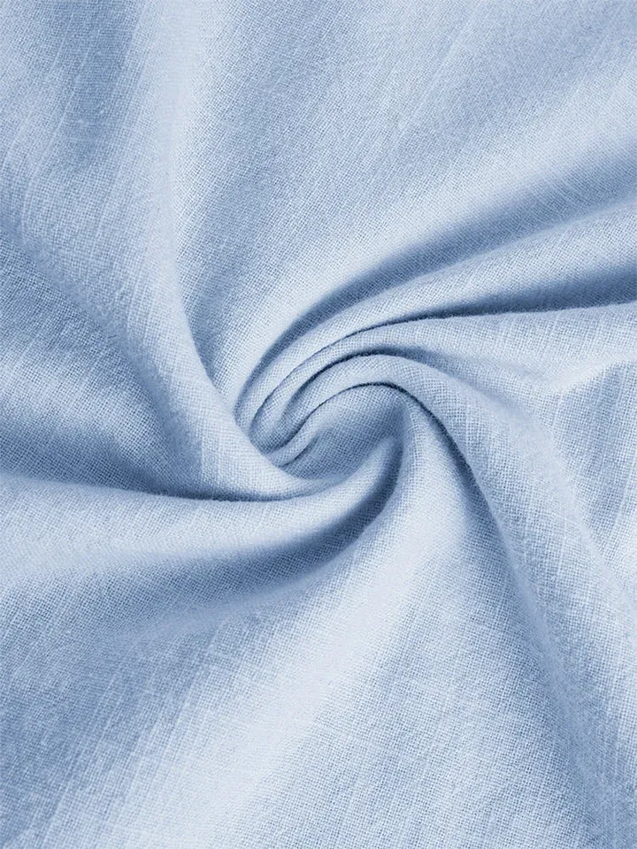 Men's ice cream cotton linen casual long-sleeved shirt-Buy 2 Free Ship