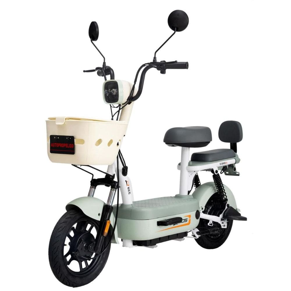Bicicleta Elétrica Scooter com Alarme 500W 48V Bee Verde Duos