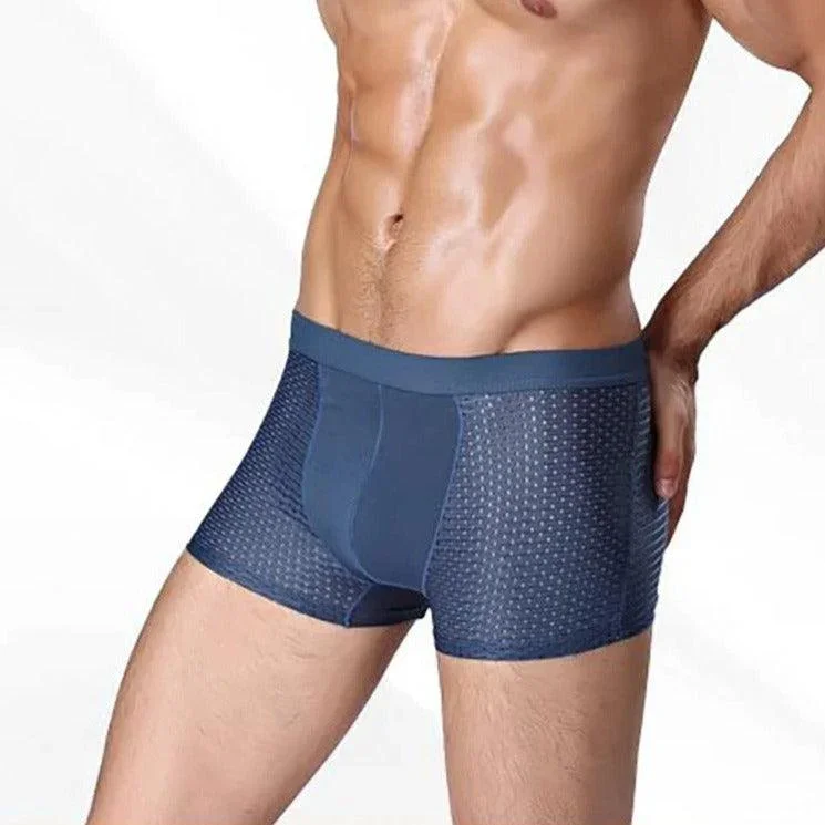 Kit de Cuecas Dionísio™ em Fibra de Bambu + Seda Gelada / Frescor Inigualável, Proteção Antibacteriana e Antiodor!