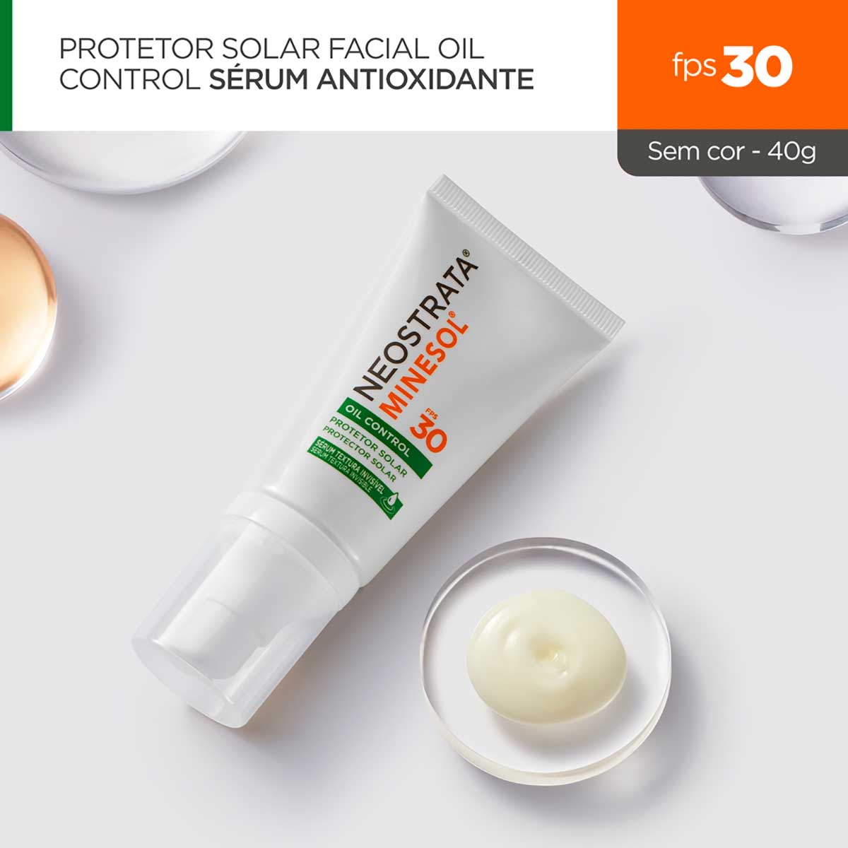 Protetor Solar Neostrata Minesol Oil Control FPS 30 Serum Textura Invisivel com 40 g