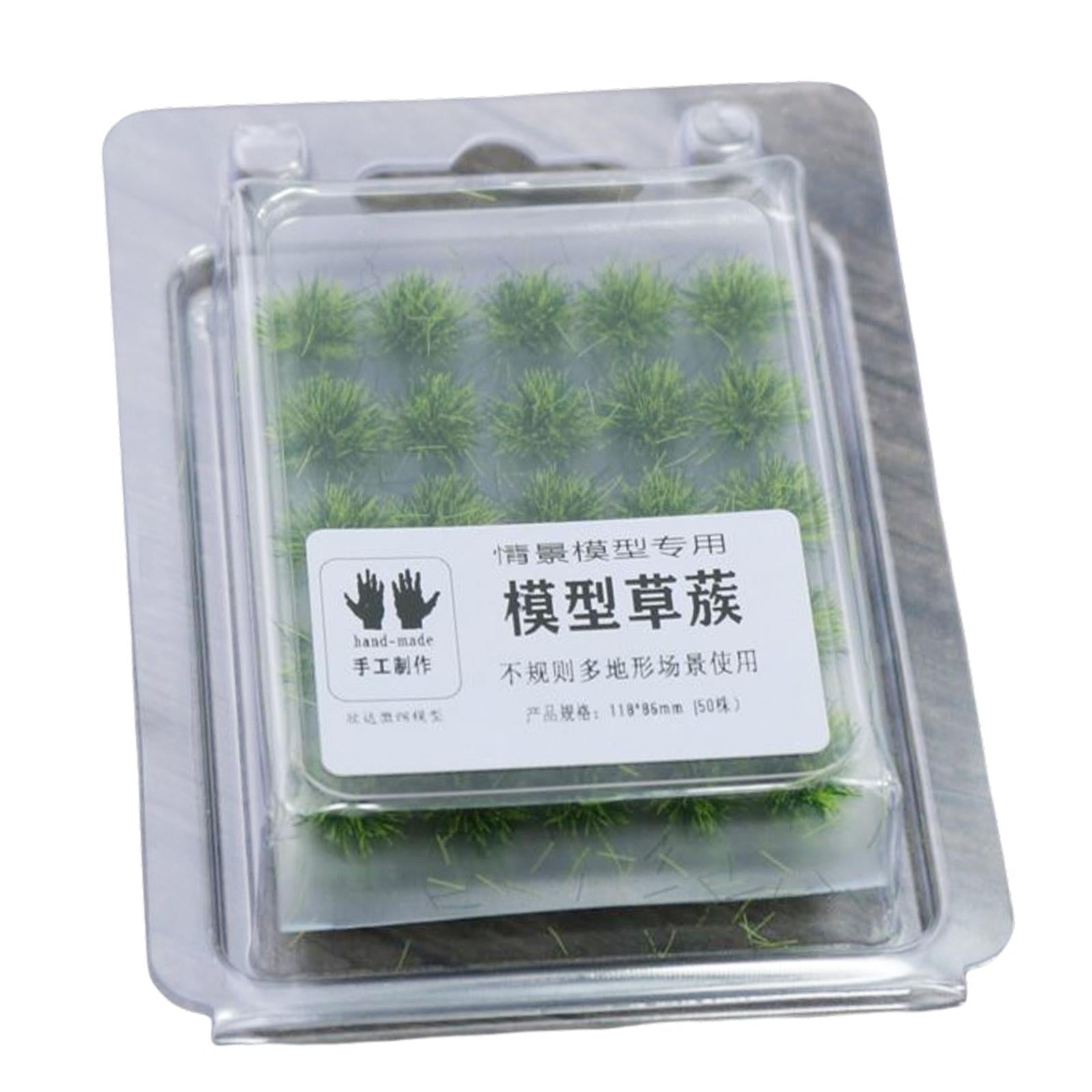 50Pcs Grass Bush Plant Scene Scene War Gaming Static Scenery Miniature B