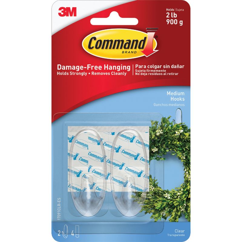 Command Clear Adhesive Hook Clear