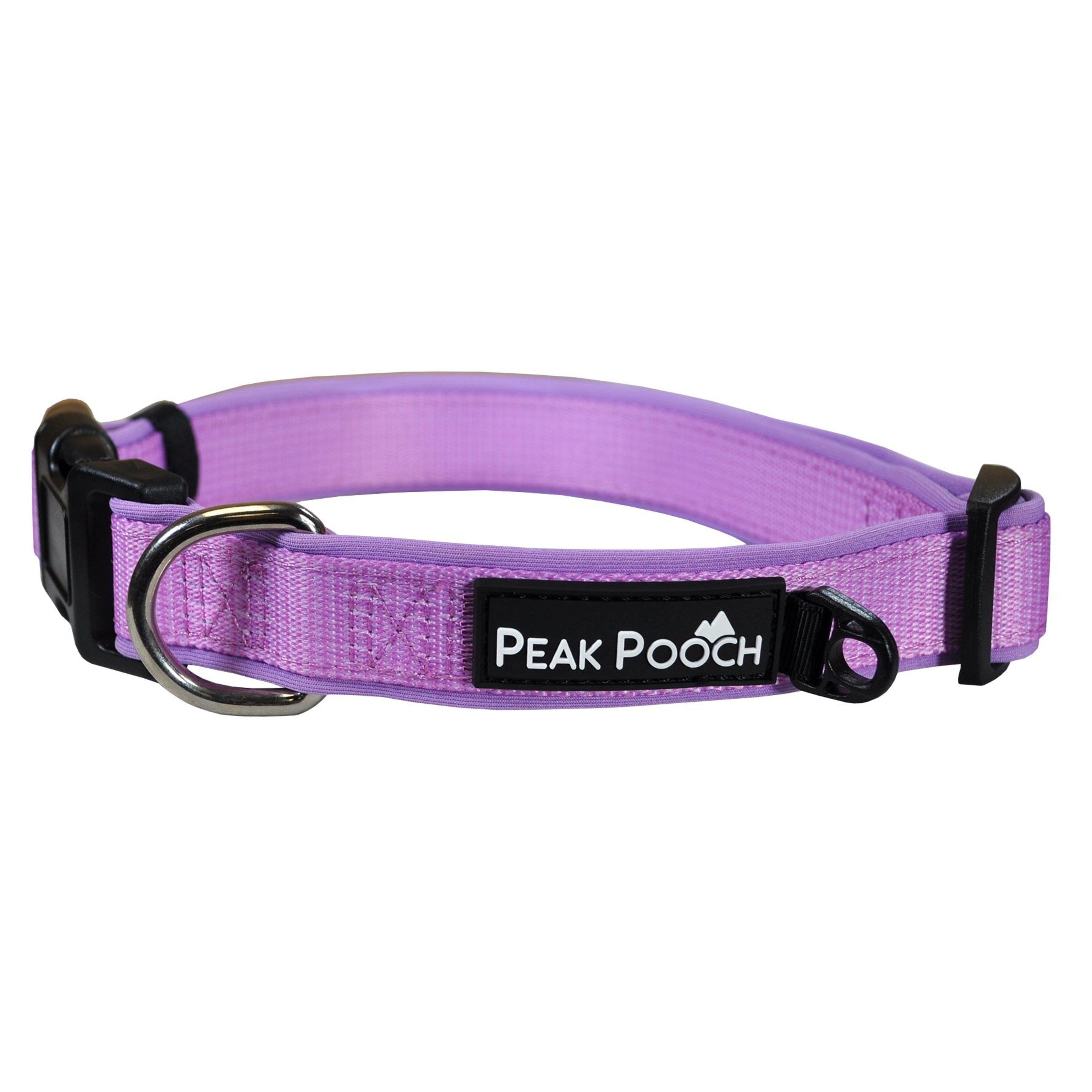 Peak Pooch Dog Collars for Large Dogs Designer Dog Collar Pink， L