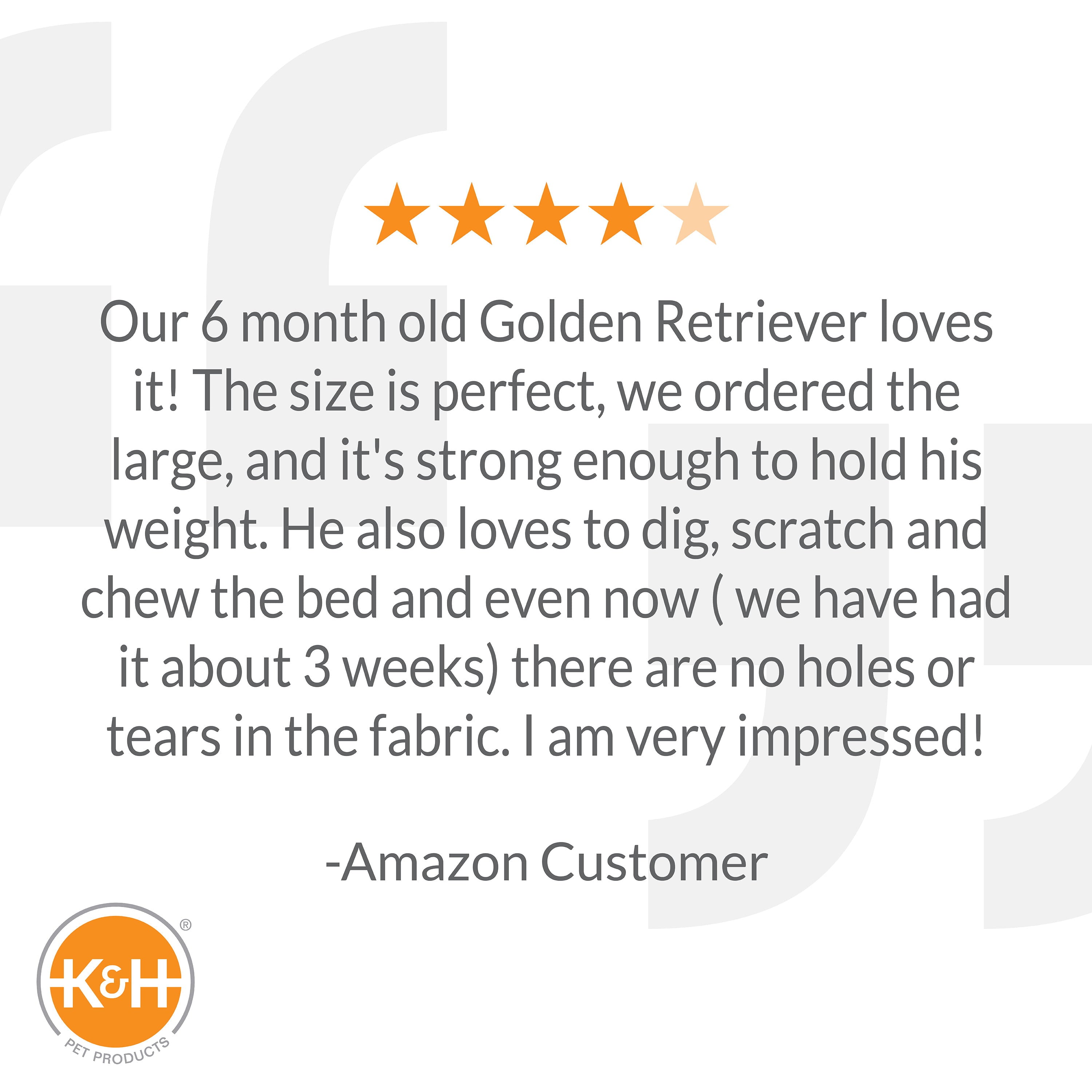 KandH Pet Products Original Pet Cot Elevated Pet Bed Medium Red 25