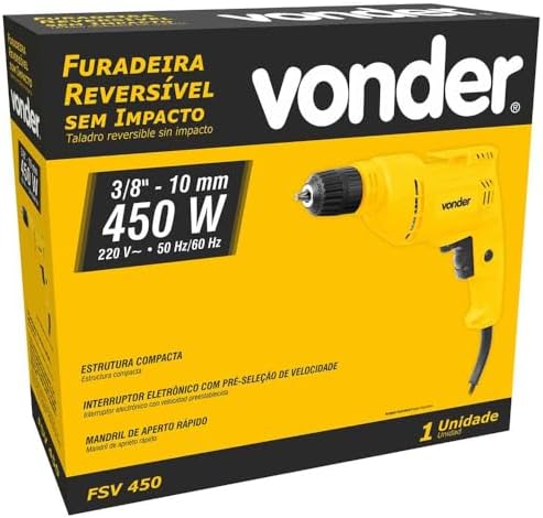 Vonder, Furadeira Sem Impacto 3/8