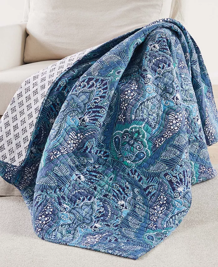 Levtex Home Bellamy Quilted Reversible Throw， 50