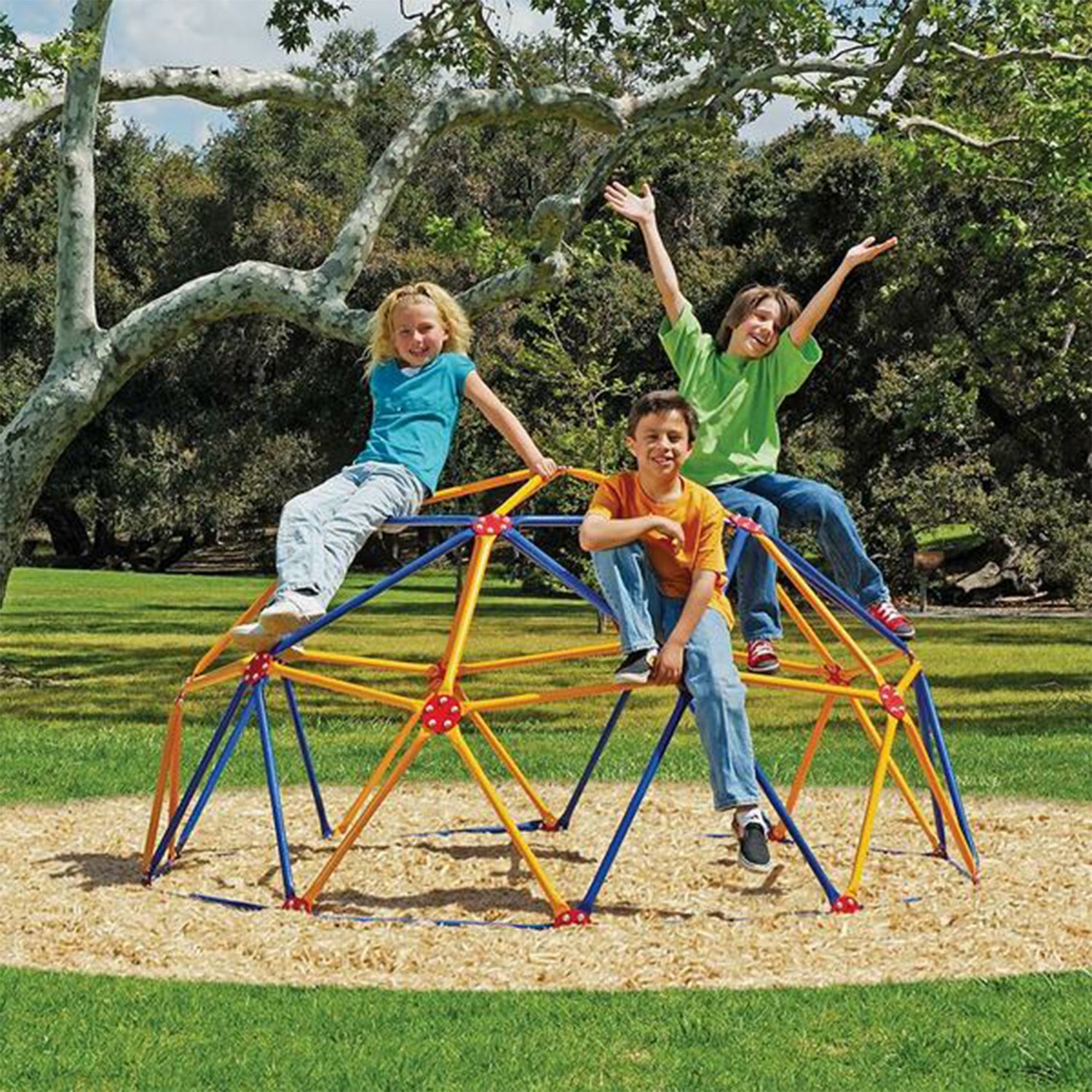 Impex Fitness Easy Outdoor Geodescent Space Dome Play Set， Ages 3 to 10