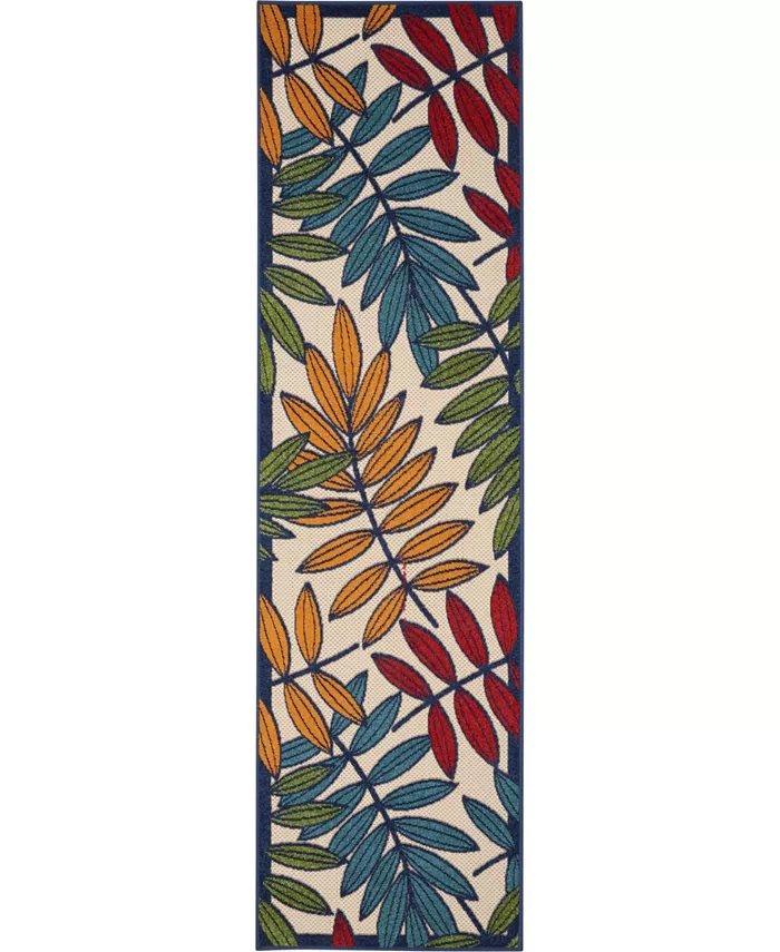 Nourison Aloha ALH18 Multi 2' x 6' Runner Rug