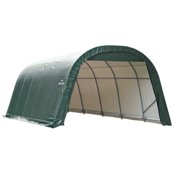 ShelterLogic 12'x20'x8' Green Round Style Garage