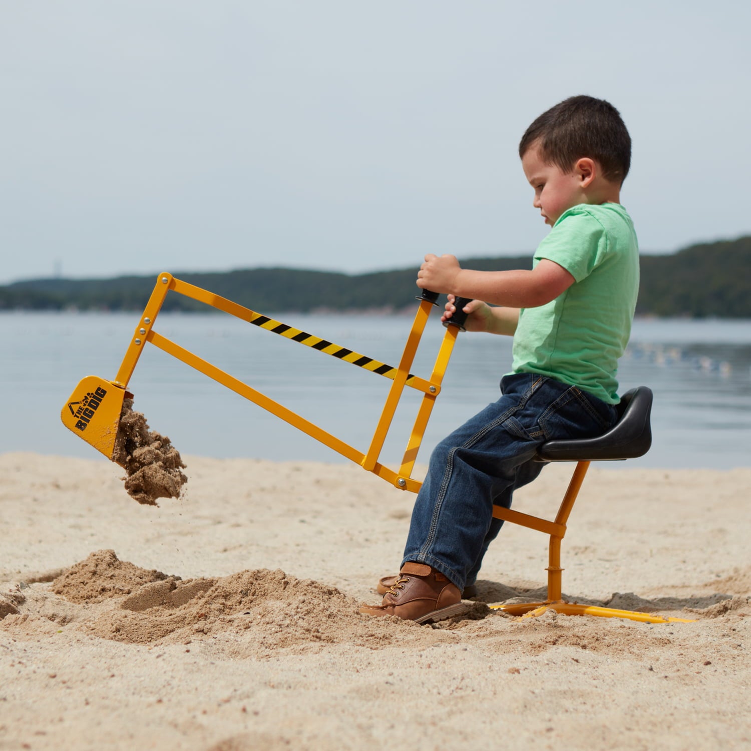 The Big Dig Sandbox Digger | Great for Sand, Dirt and Snow | Steel Outdoor Toy | Age 3+