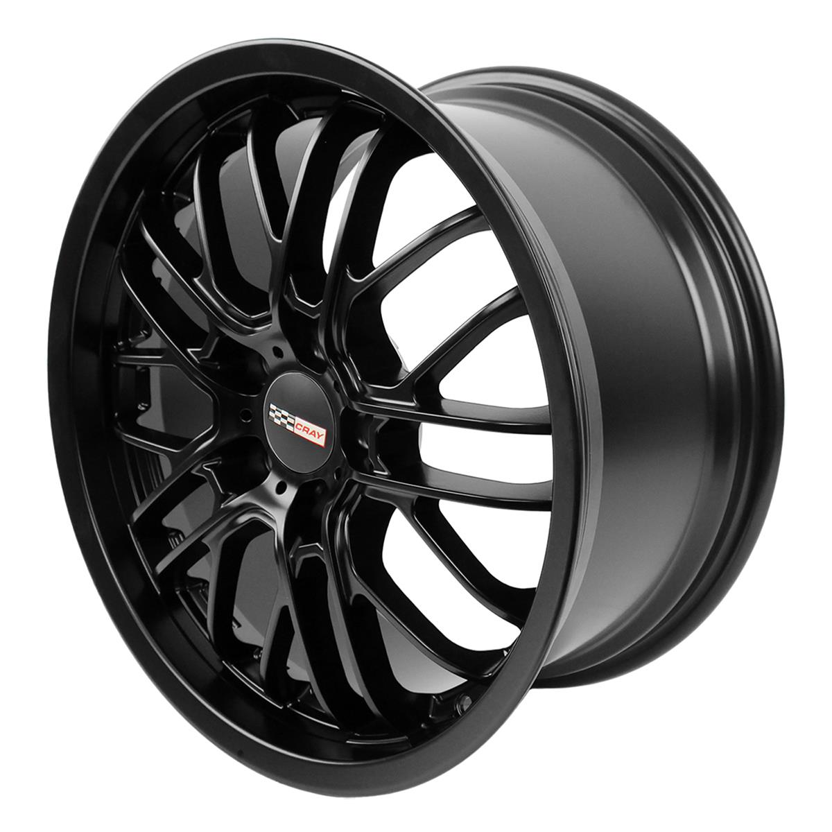 Cray Wheels 1890CRE505121M70 Cray Eagle Matte Black Corvette Wheels