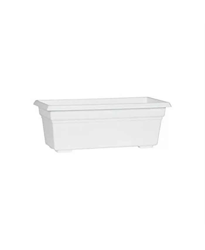Novelty Manufacturing Countryside Flower Box， White， 18
