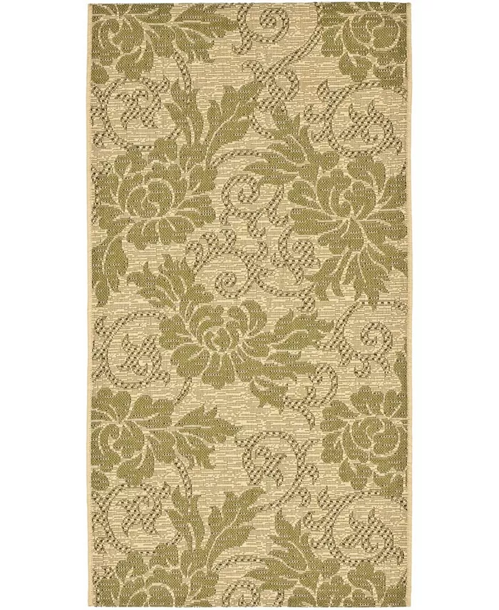 Safavieh Courtyard Cream and Green 2'7