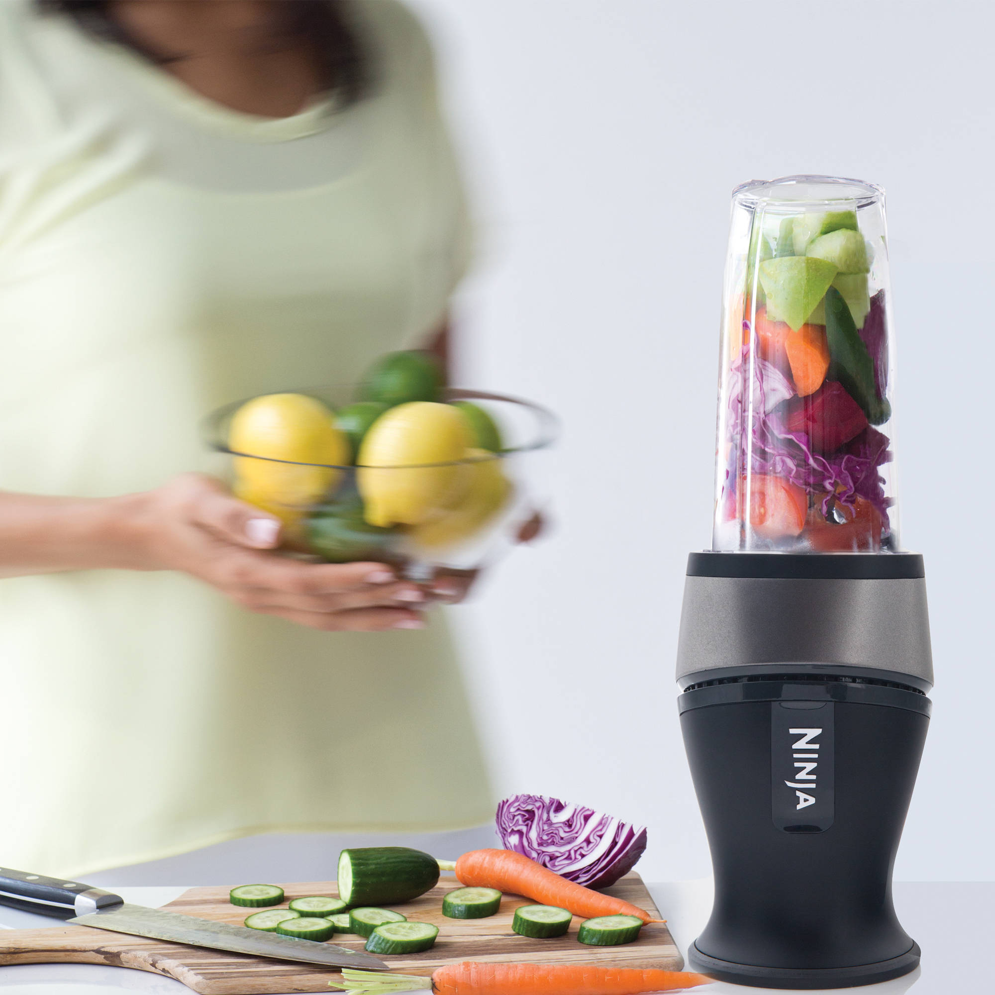Ninja Fit Personal Single-Serve Blender， Two 16-oz. Cups， QB3000SS