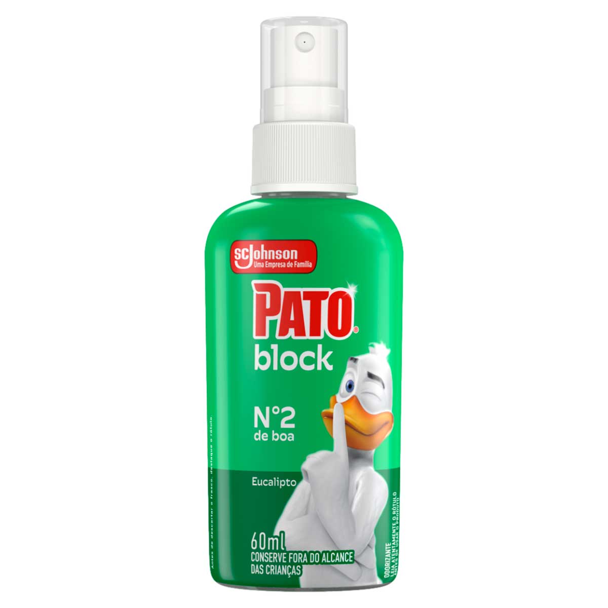 Odorizador Sanitario Liquido Eucalipto Pato Block 60ml Spray