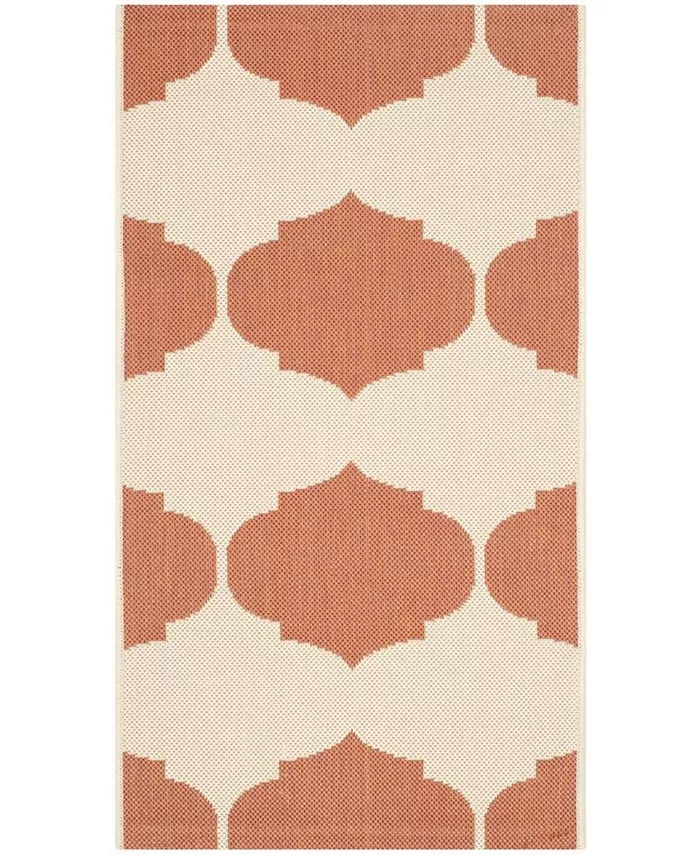 Safavieh Courtyard Beige and Terracotta 2'7
