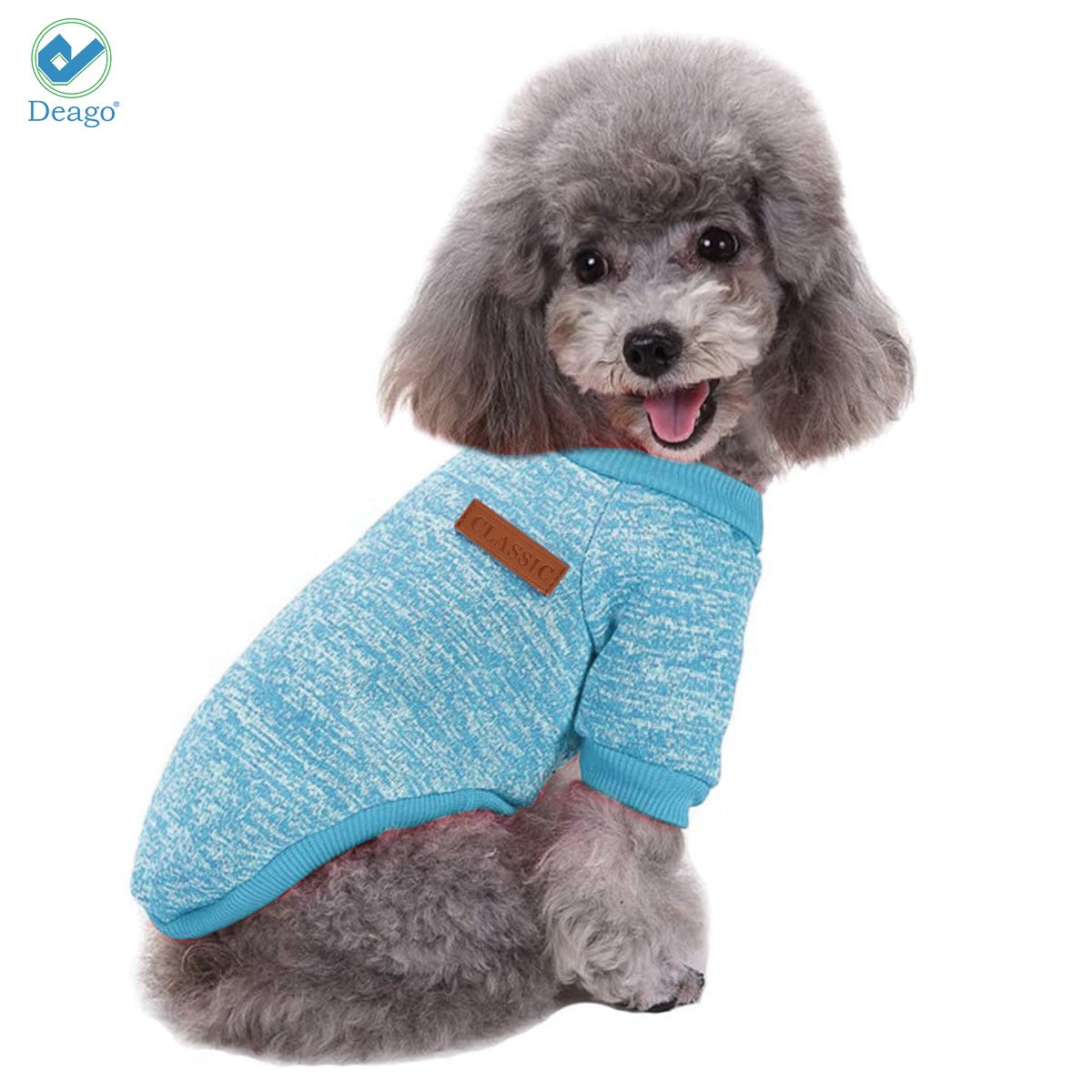 Deago Pet Dog Clothes Knitwear Dog Sweater Fleece Coat Soft Thickening Warm Pup Dogs Shirt Winter Puppy Sweater for Dogs