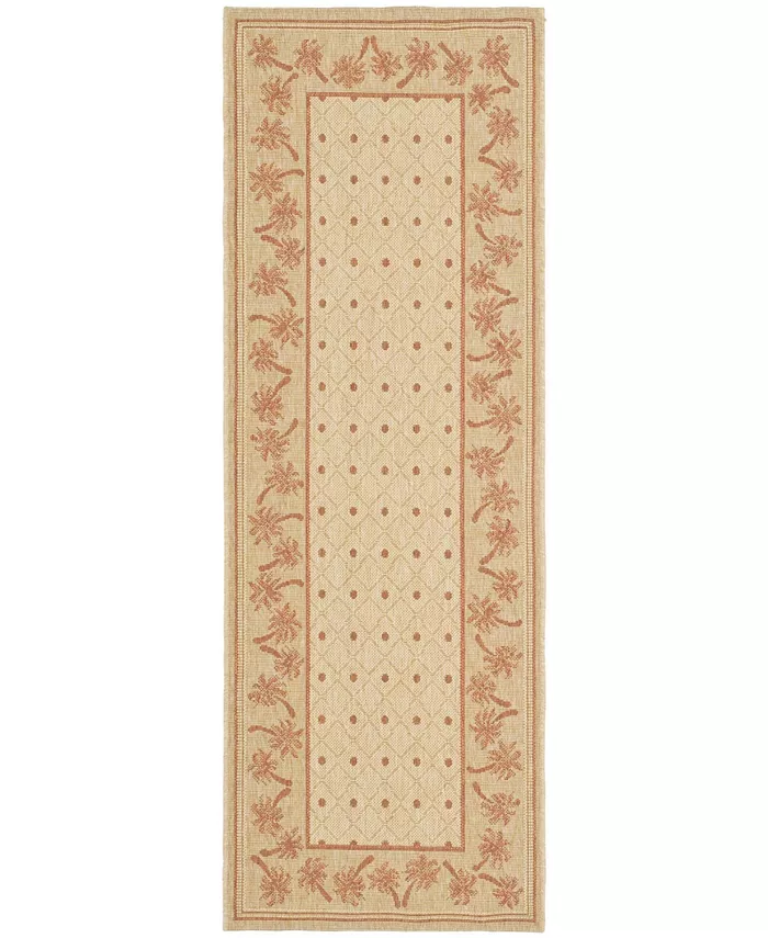 Safavieh Courtyard Ivory and Rust 2'3