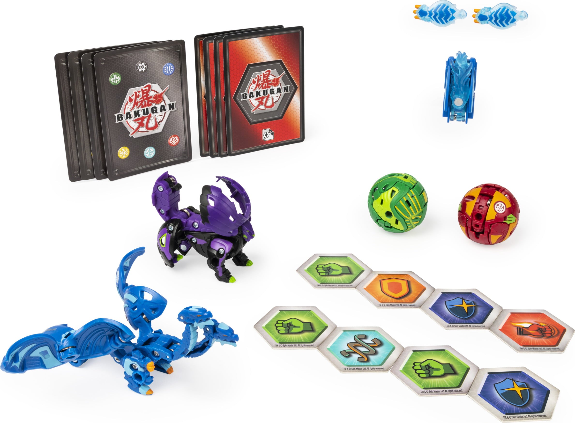 Bakugan Baku-Gear 4-Pack， Nillious Ultra with Baku-Gear and Hydorous Ultra， Collectible Action Figures