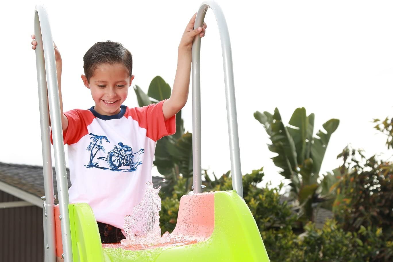 Home Playground Equipment: 10' Indoor/Outdoor Wavy Slide， Ages 3 to 10， 2022 Toy