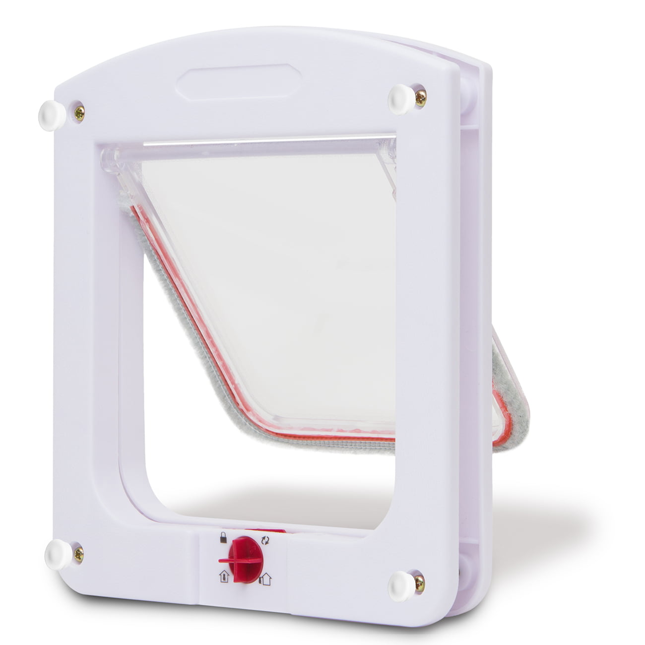 Paws and Pals Pet Door with 4-Way Lock for Cats and Dogs Durable Entry and Exit