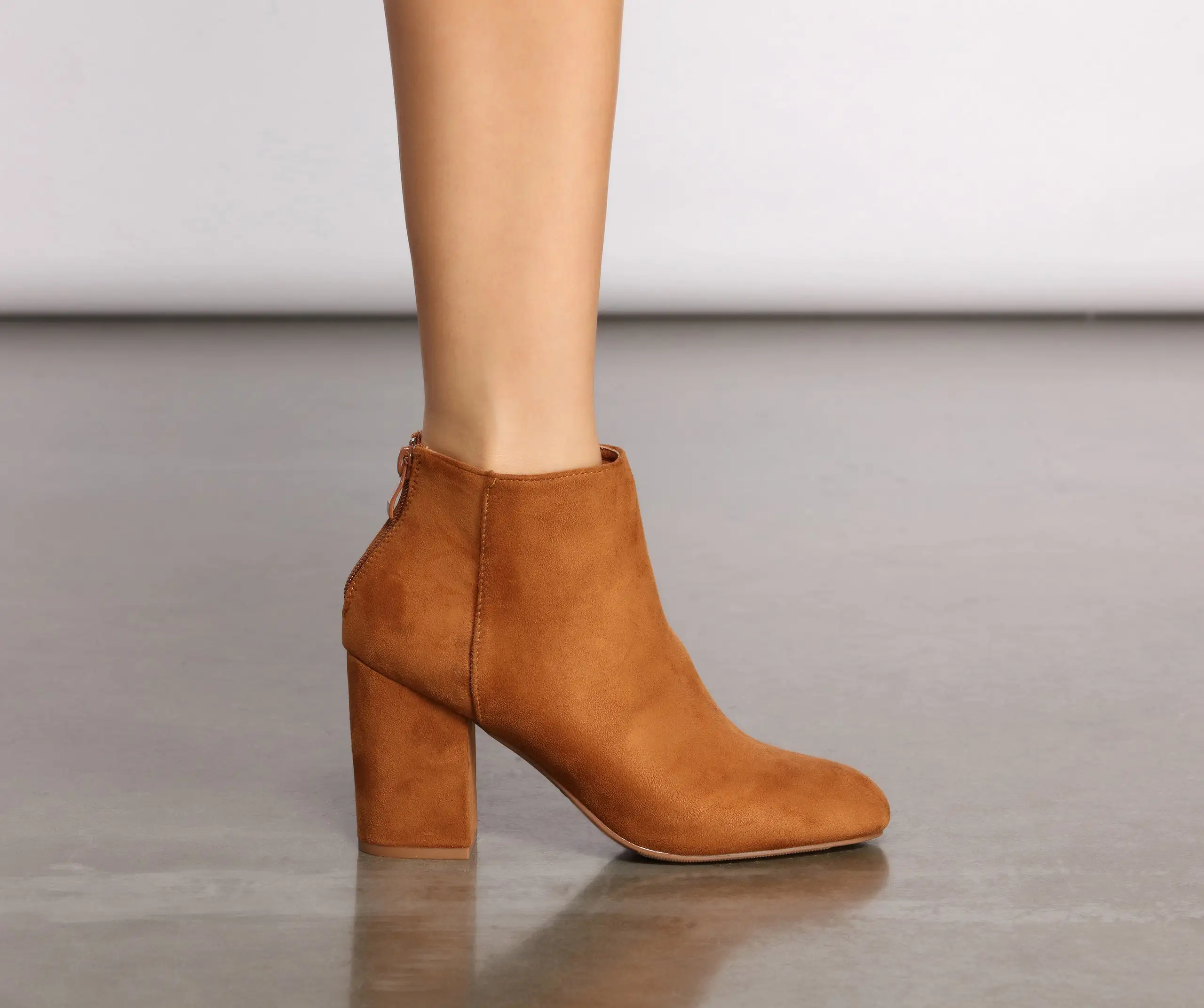 Slay In Basic Faux Suede Booties