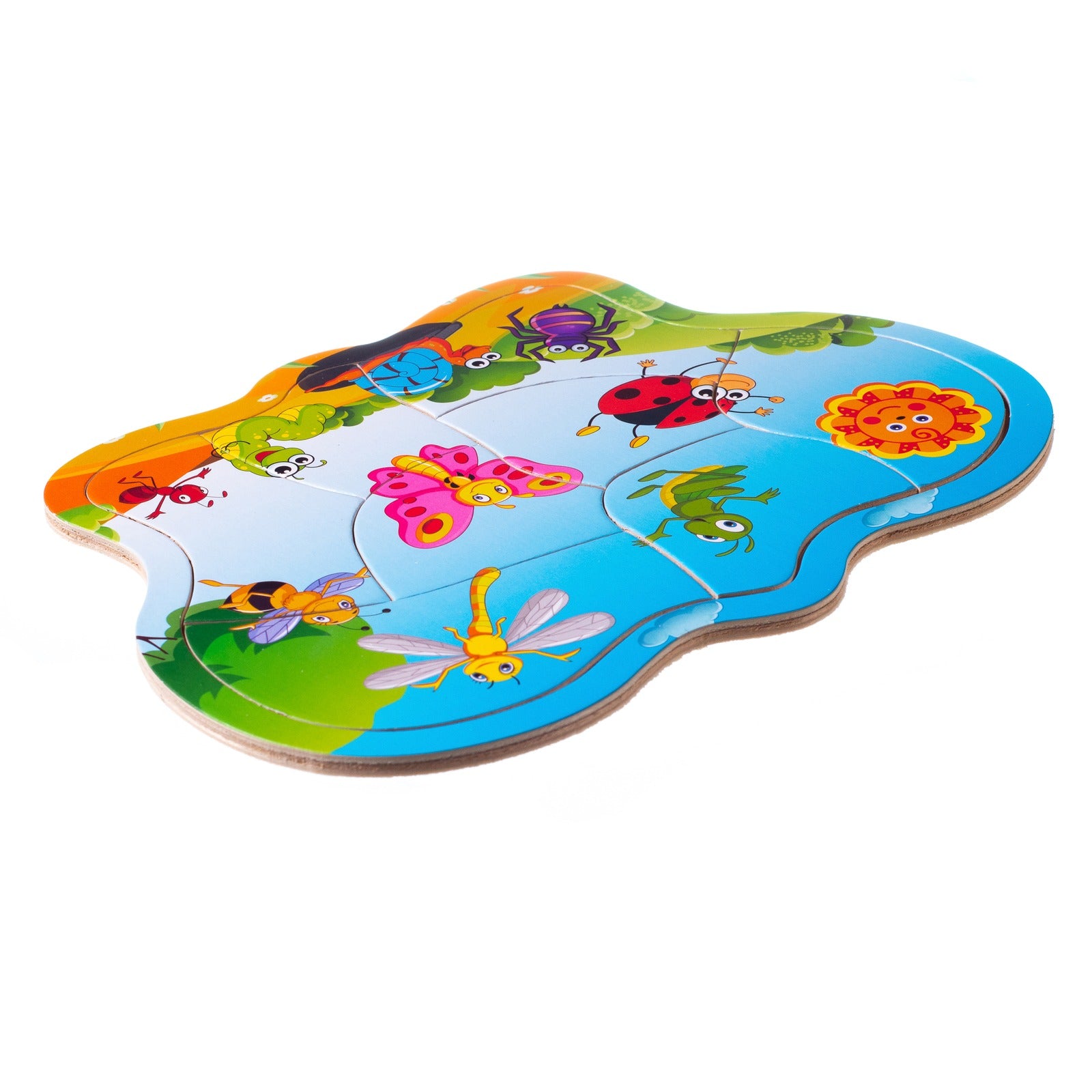 Eliiti Wooden Insects Jigsaw Puzzle for Toddlers 2 to 4 Years Old Boys Girls