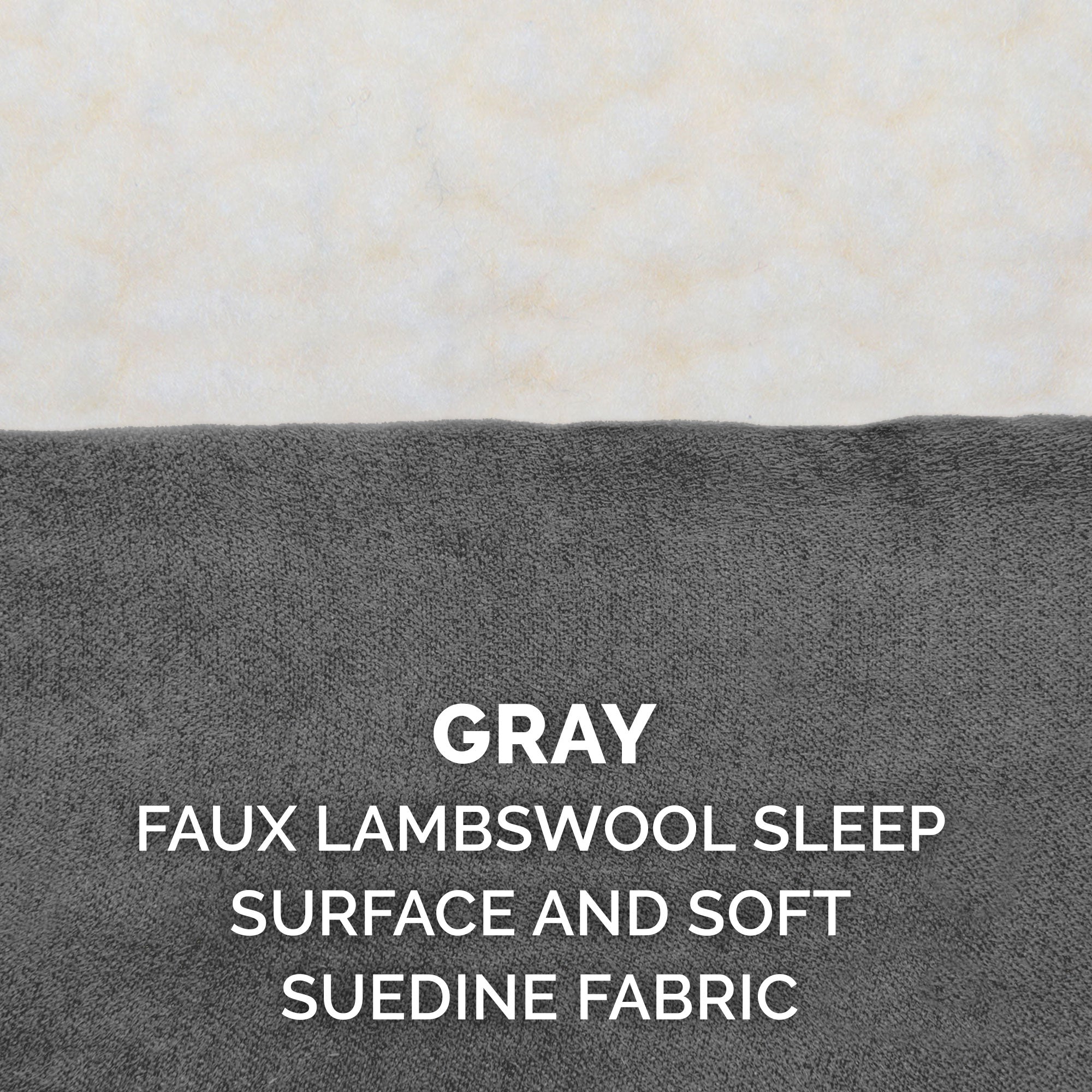 FurHaven Pet Products， Memory Foam Pet Bed for Dogs and Cats， Gray， Jumbo Plus