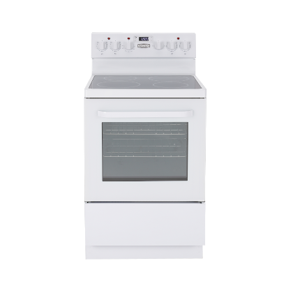 Marathon MER245W1 24quot White Schott Ceran Smooth Top Electric Range