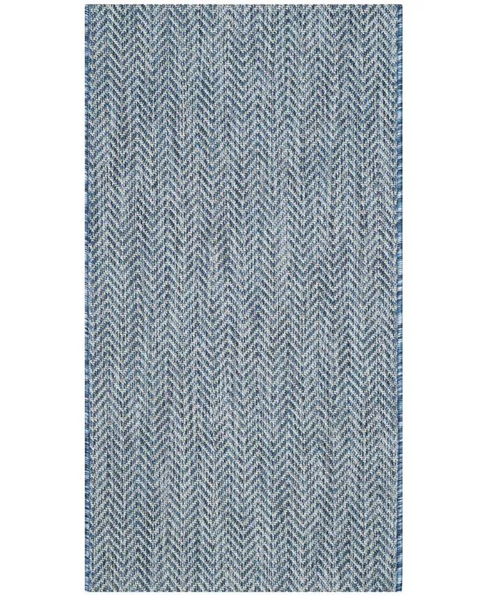 Safavieh Courtyard Navy and Gray 2' x 3'7