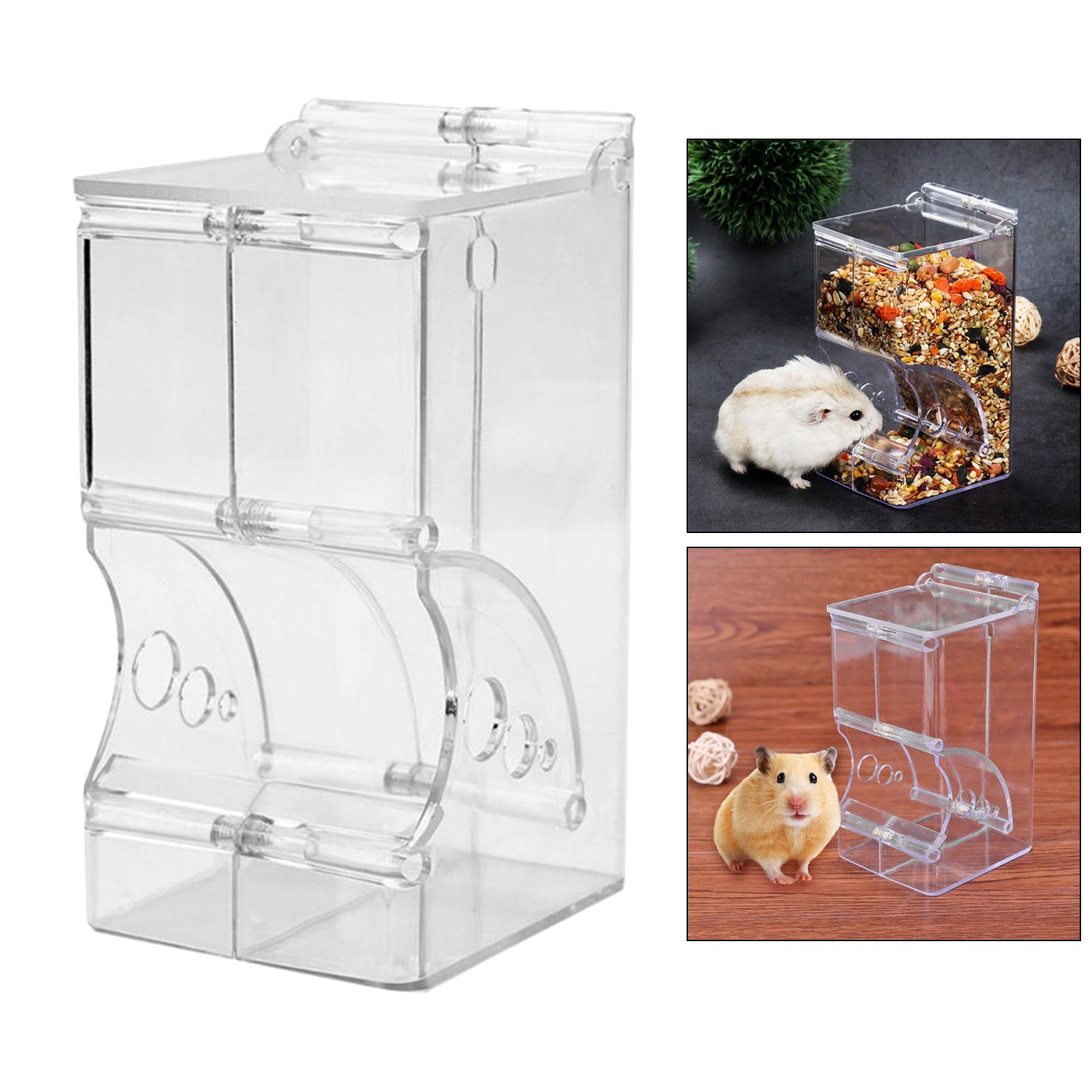 hamster automatic bowl，hamster food bowl hedgehog guinea bedding，water bottle accessories rat ferret ，rabbit treats cage supplies feeder nutrition toy，hideout A