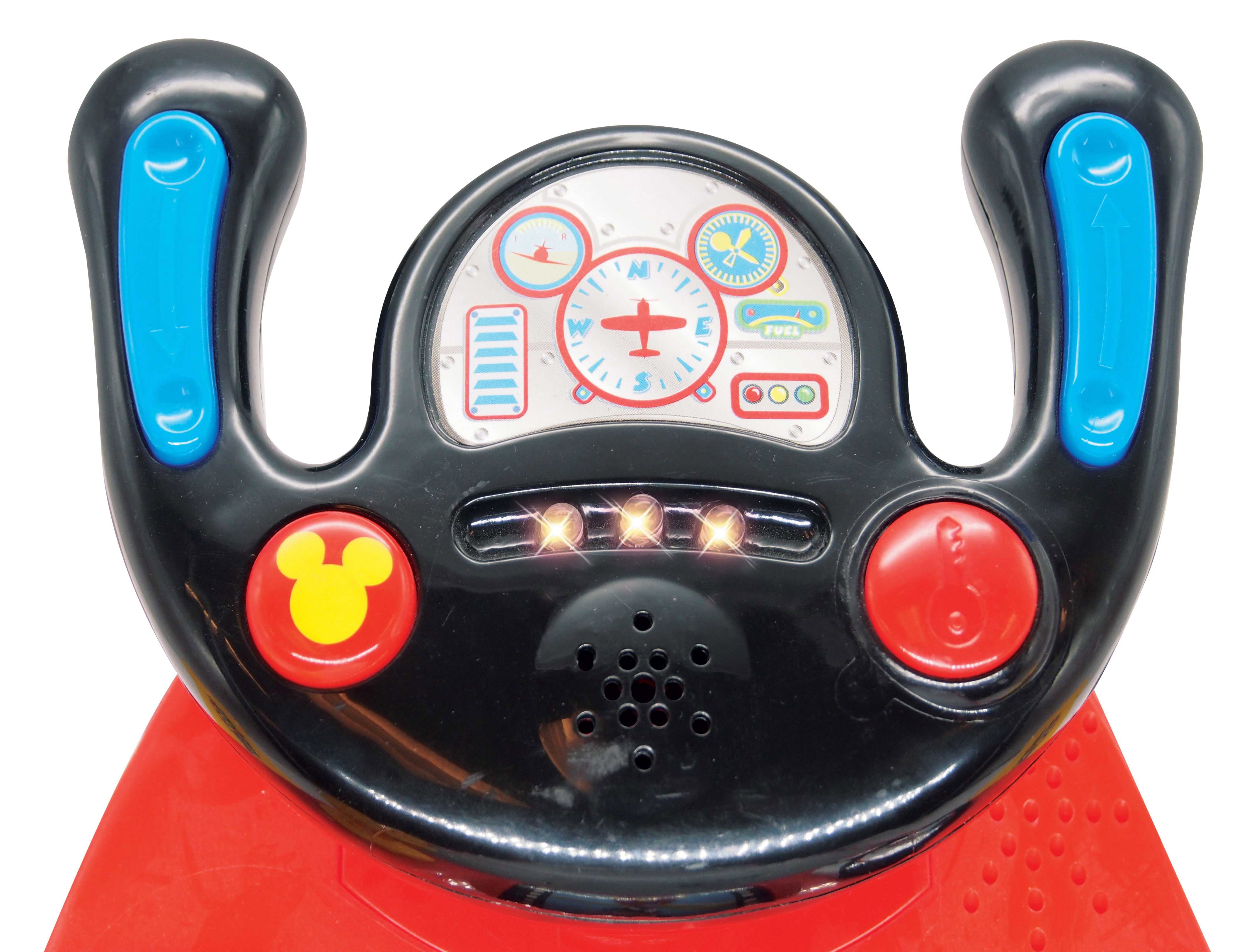 Kiddieland Disney Mickey Mouse Clubhouse Plane Light and Sound Activity Ride-On