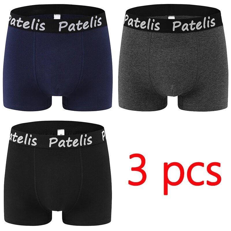 (Promoção Compre 2 leve 3) Kit De Cuecas Box Em Algodão - Patelis / As Mais Confortáveis e Sofisticadas Do Mercado Agora Disponiveis em Nossa Loja!