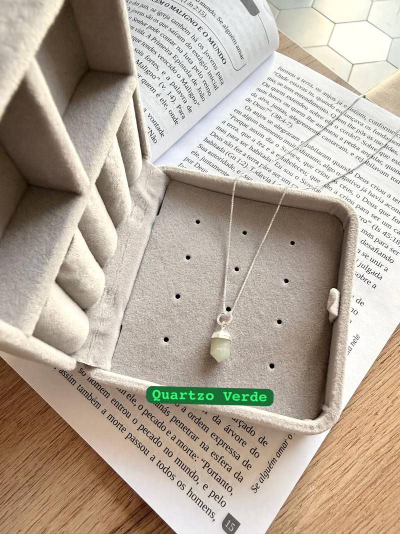 Colar Pingt. Pedra Natural (P)