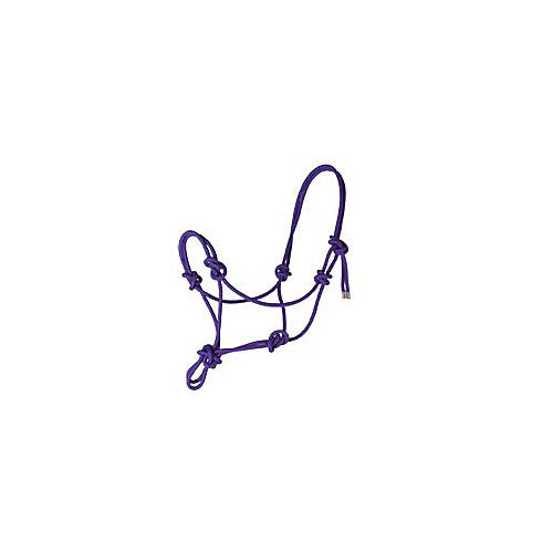 Basic Poly Rope Halter Purple Average