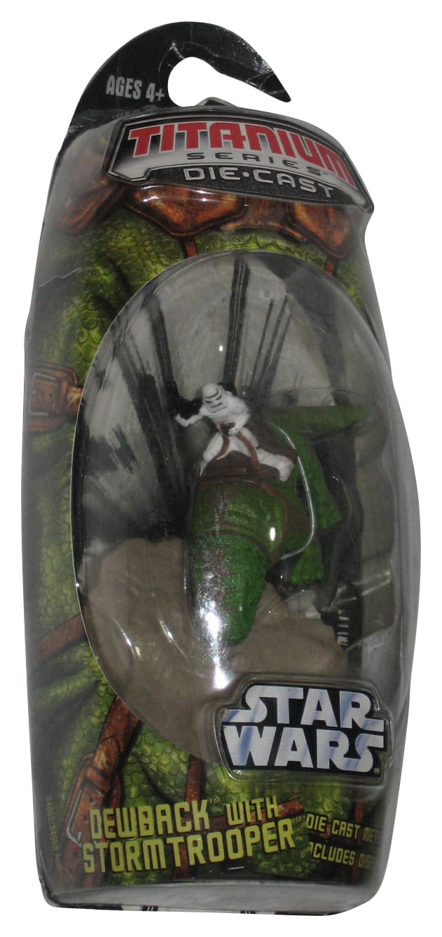 Star Wars Titanium Series (2006) Dewback with Stormtrooper Toy Die-Cast Vehicle