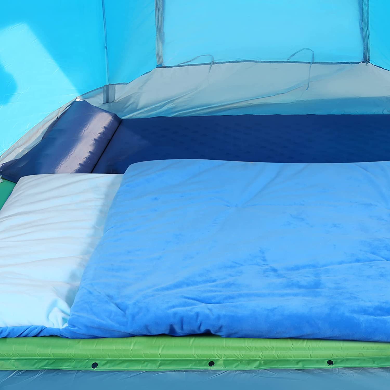 REDCAMP Kids Sleeping Bag,Warm Plush Slumber Bag for Girls and Boys Toddler Nap Mats 49" x 25" for Sleepover, Daycare, Preschool, Kindergarten,Blue