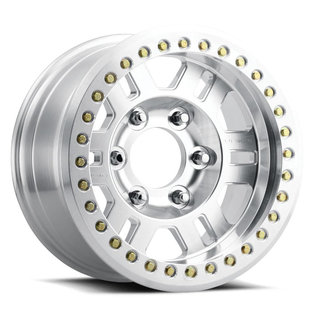 Vision Wheel 398BLZ7881BMR-15 Vision Off-Road 398 Manx-Beadlock Series Gloss Black Wheels