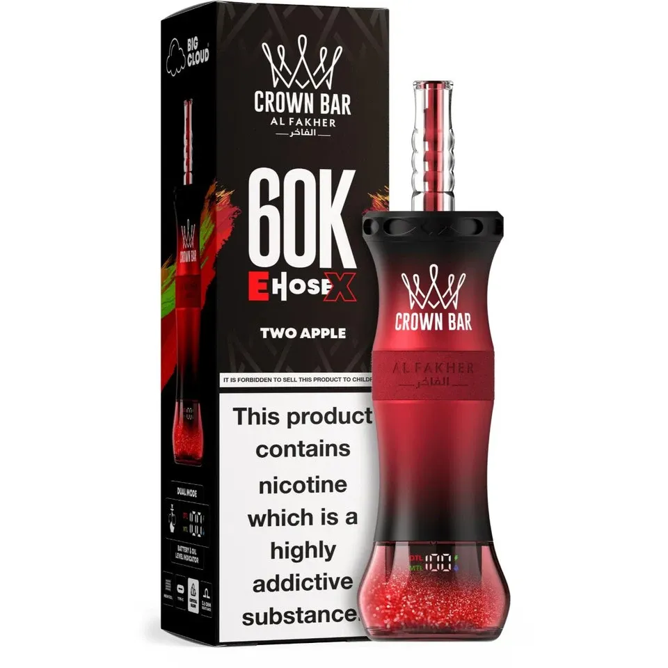 Al Fakher Crown Bar E-Hose X Disposable – 60000 Puffs 🔥