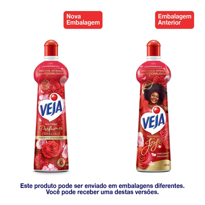 Limpador Multiuso Veja Perfumado Marcante e Envolvente 500ml