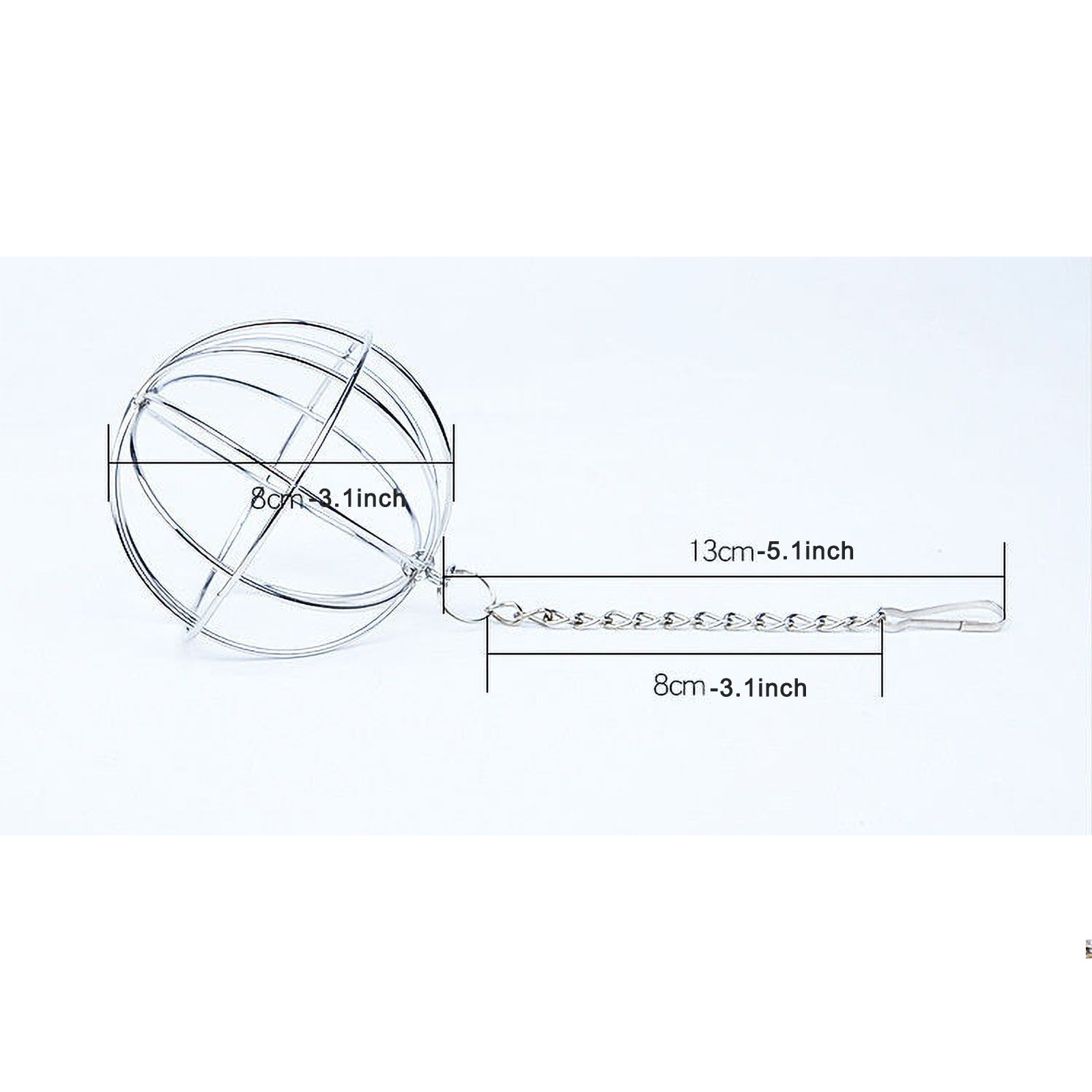 Toys Rabbit Grass Frame Stainless Steel Plating Grass Ball Hanging Feeding Wooden