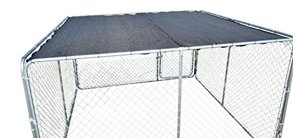 Nickanny's UV Rated 85% Block Cover For Dog Kennel (10x10， Black)