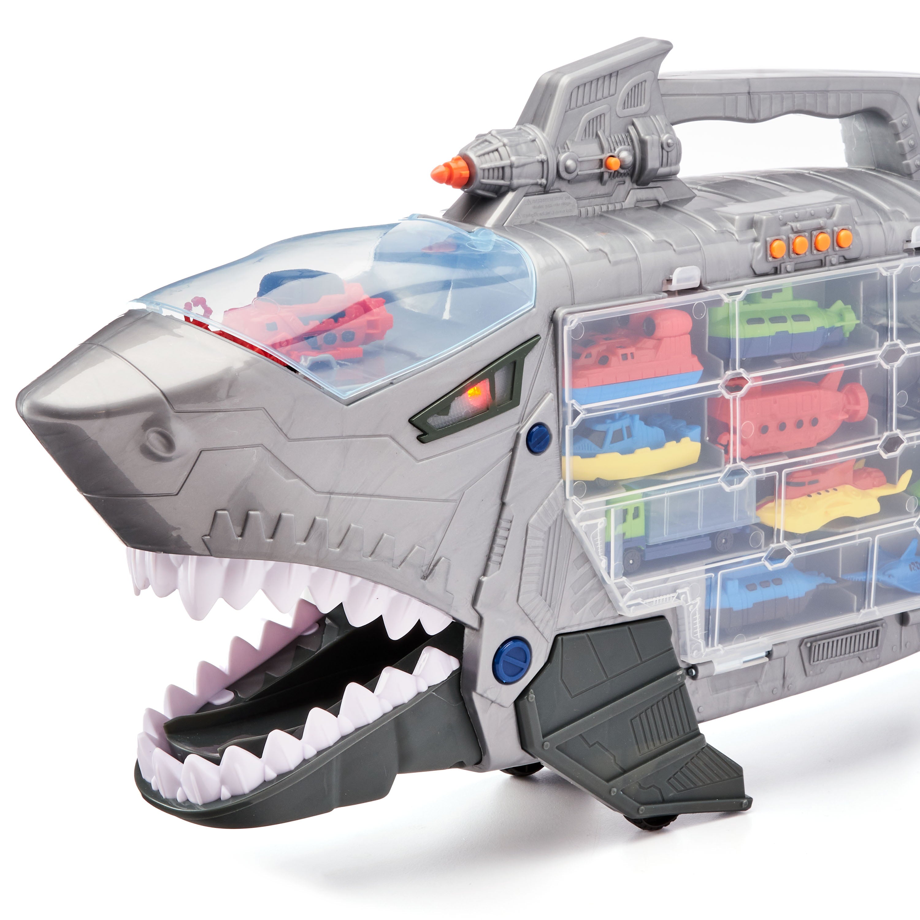 Kid Connection Shark Figure and Vehicle Transporter Play Set， 18 Pieces