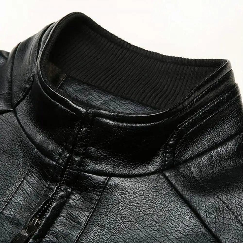 Jaqueta em Couro Manhattan™  Estilo Rider / Estilo e Conforto para os Dias Frios!