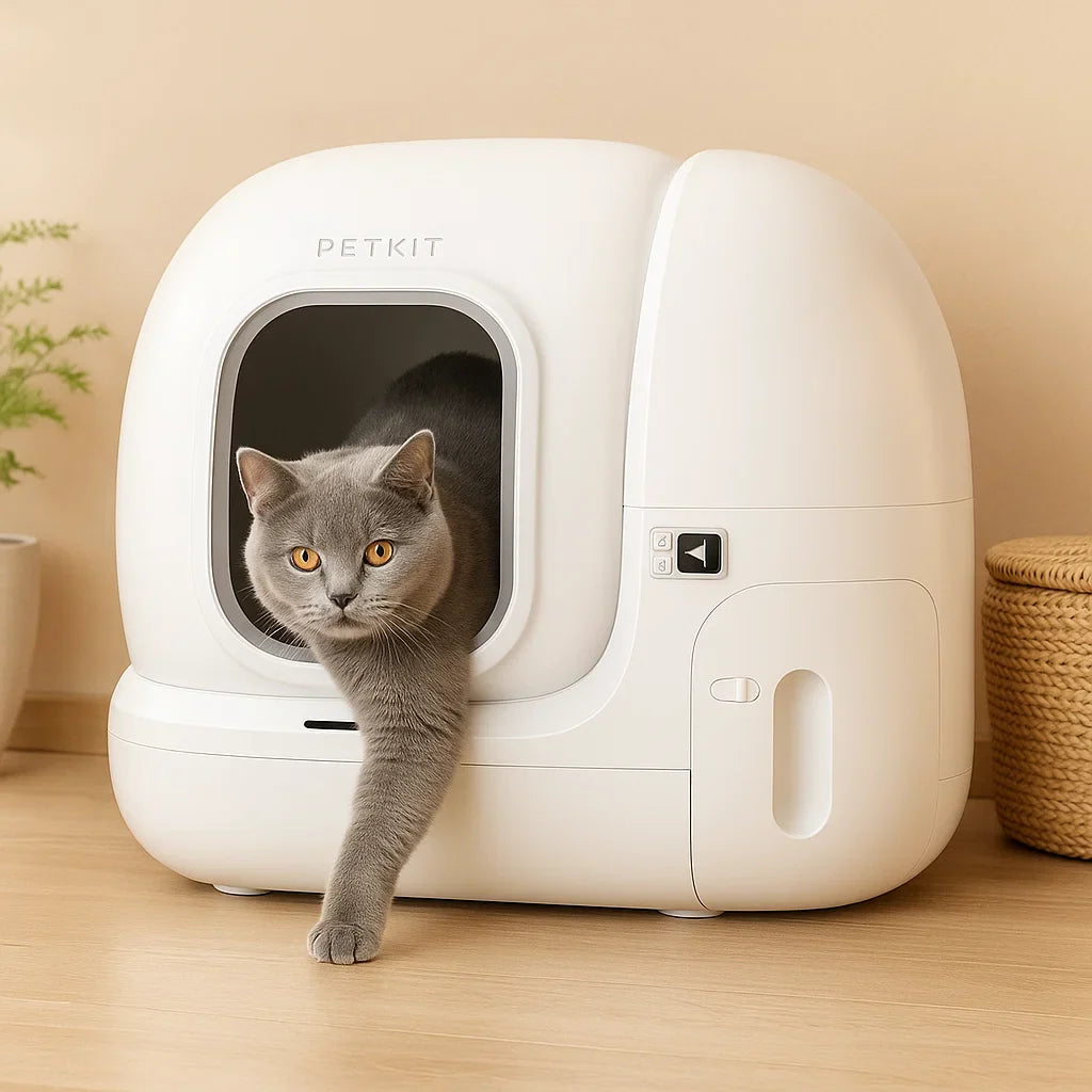 Automatic Cat Litter Box with Odor Control & App Monitoring | Smart Multi-Cat Litter Robot
