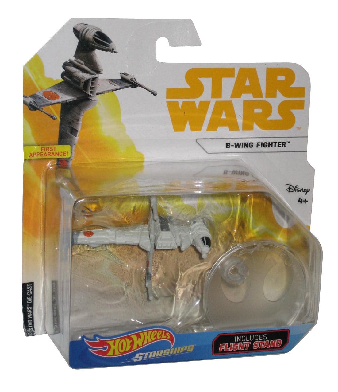 Star Wars Hot Wheels B-Wing Fighter Starships Die-Cast Vehicle Toy