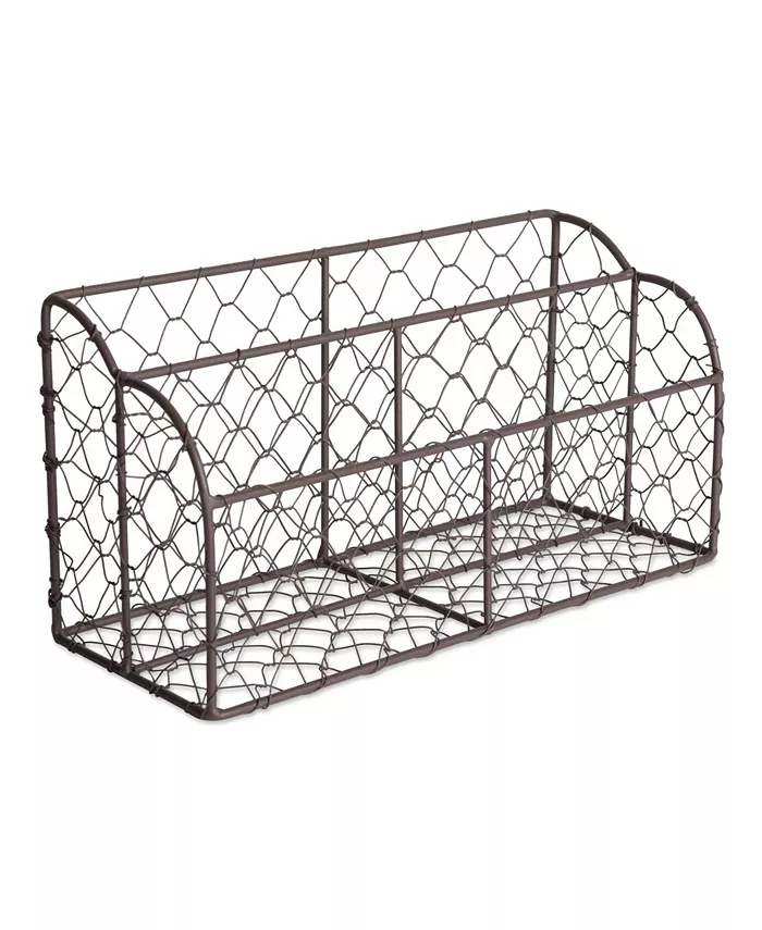 Design Imports Chicken Wire Metal Desktop Letter Holder