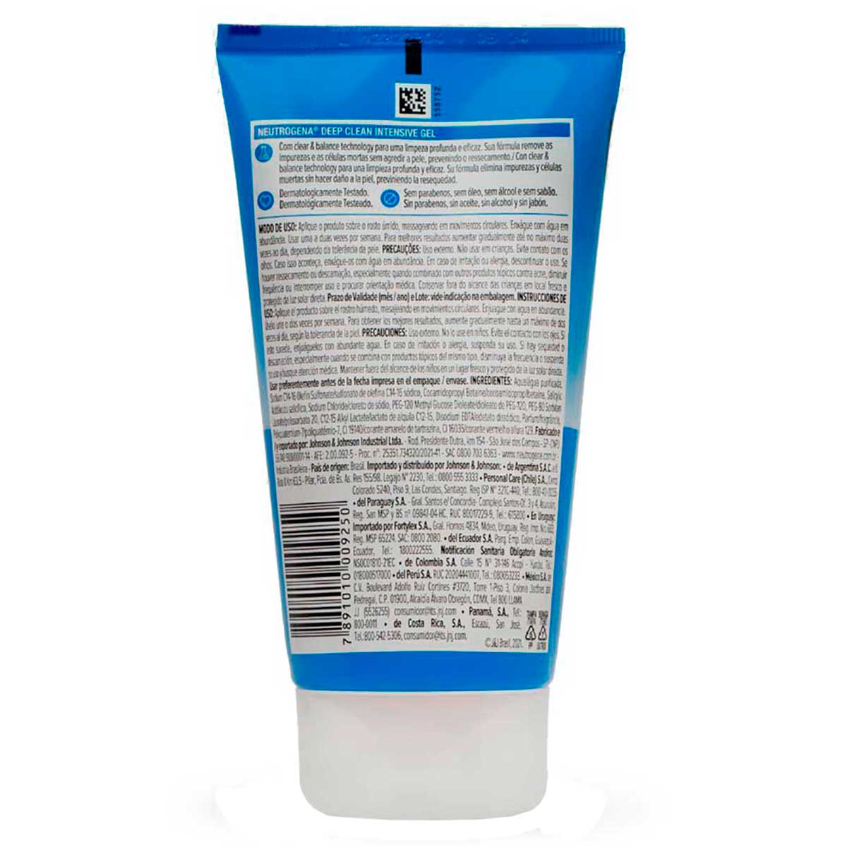 Gel de Limpeza Profunda Neutrogena Deep Clean Intensive 150g