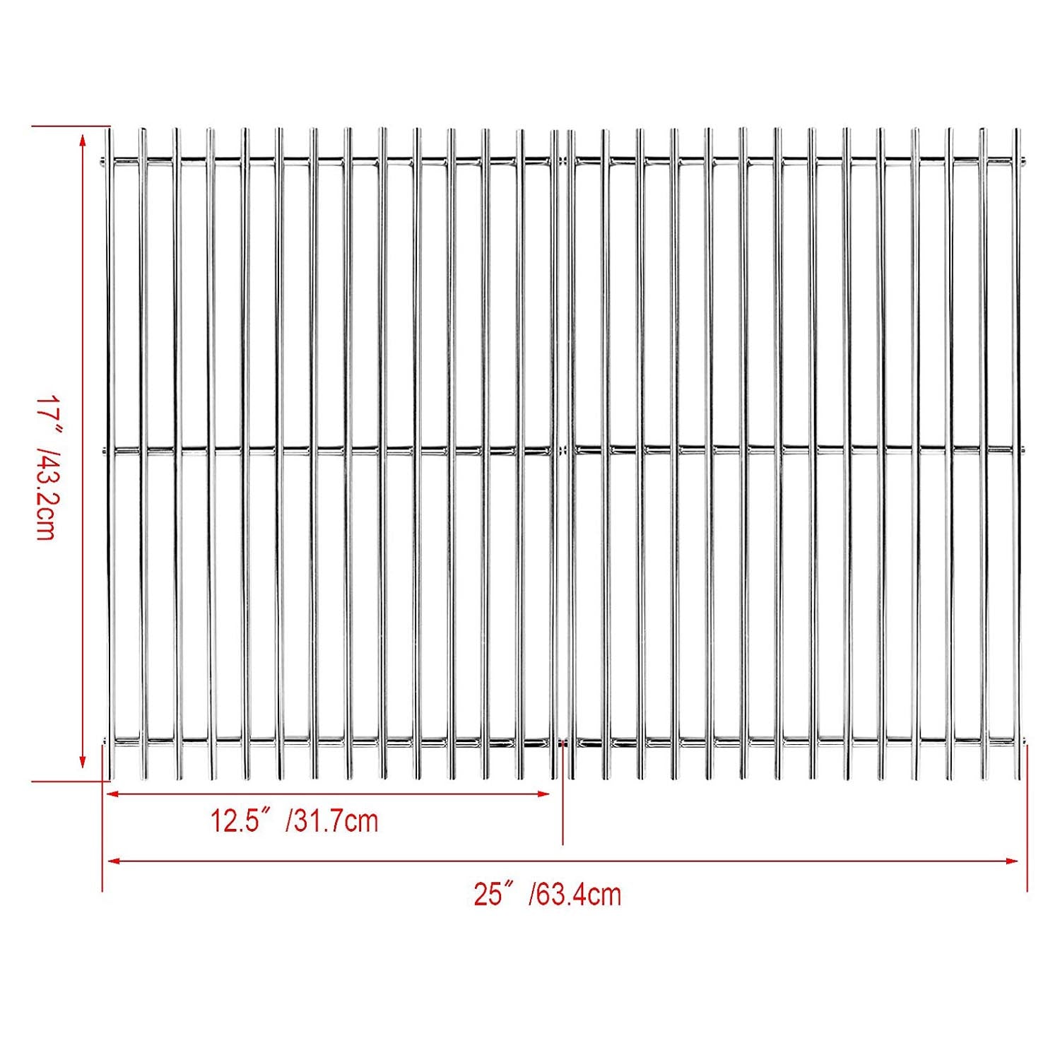Grill Grates for Savor Pro GD4205S-M GD4210S-B1, 17 X 25, Grill Replacement Parts
