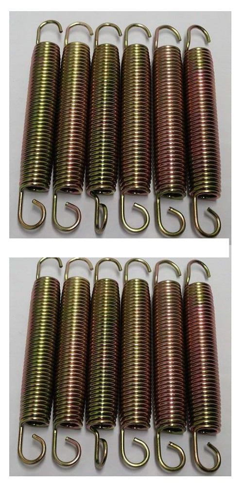 AirZone 6.5in Gold Trampoline Springs， 12-Pieces